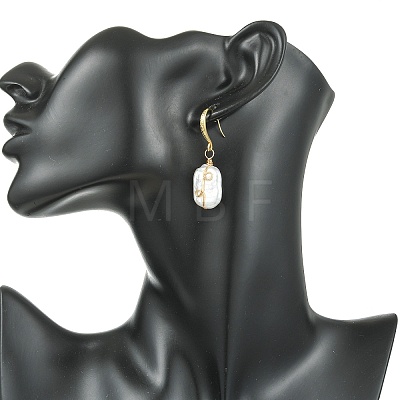Baroque Natural Keshi Pearl Dangle Earrings EJEW-JE07064-02-1