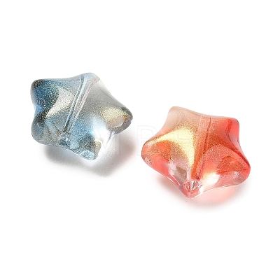 Baking Paint Transparent Glass Beads GL-CBA7B2B-08-1