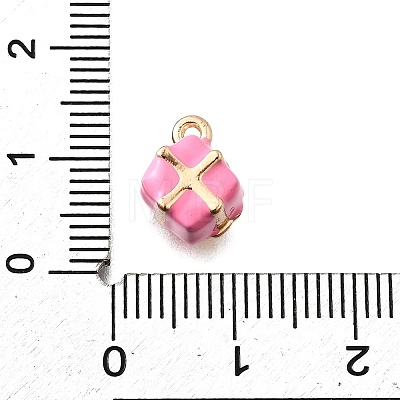 Zinc Alloy Enamel Charms FIND-U029-01G-03-1