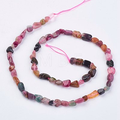 Natural Tourmaline Beads Strands G-F439-10-1