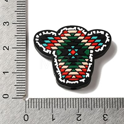 Cattle-shaped Silicone Beads SIL-006-04A-1