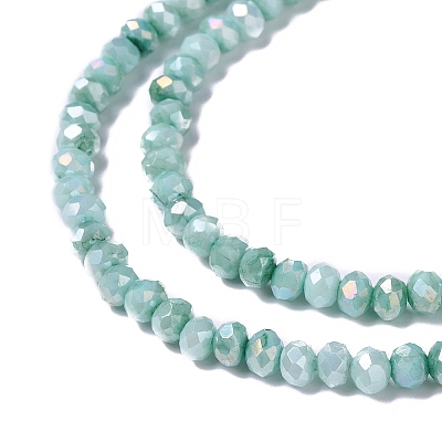 Opaque Glass Beads Strands GLAA-H022-03-1