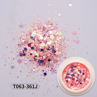 Holographic Nail Glitter Powder Flakes MRMJ-T063-361J-1