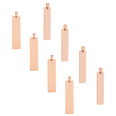 304 Stainless Steel Pendants STAS-UN0013-42RG-1