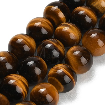 Natural Tiger Eye Beads Strands G-F173-12-14mm-1
