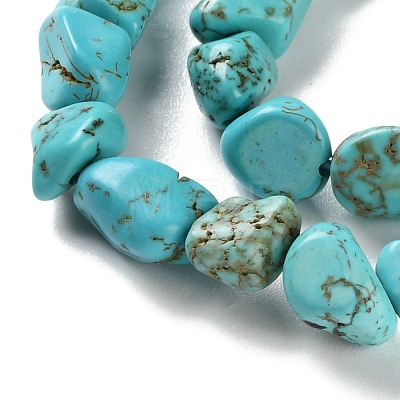 Dyed & Heated Natural Turquoise Beads Strands X-G-P497-01C-17-1