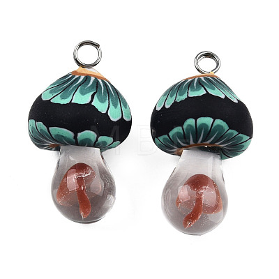 Handmade Polymer Clay Pendants CLAY-N010-065-C03-1