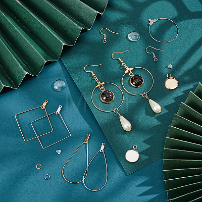 Unicraftale DIY Blank Dome Earring Jerwelry Kit DIY-UN0004-78-1
