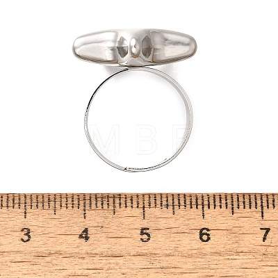 304 Stainless Steel Adjustable Finger Ring RJEW-H244-04P-1