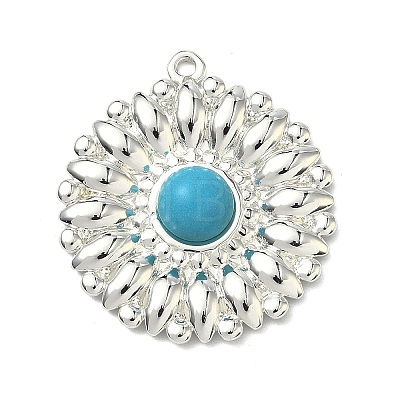 Dyed Synthetic Turquoise Pendants LS-STAS-G374-05S-18-1