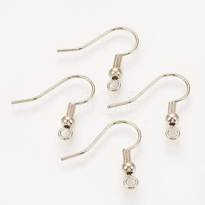 Brass Earring Hooks X-KK-T029-132LG-NF-1