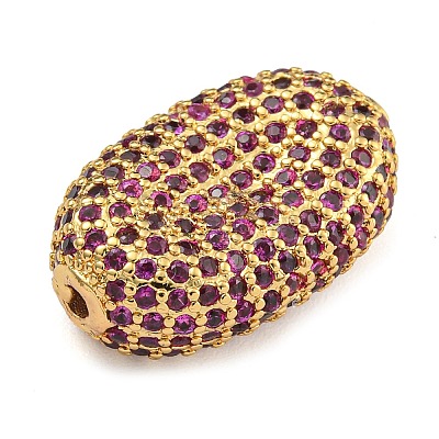 Rack Plating Brass Micro Pave Cubic Zirconia Charms KK-G513-74A-04G-1