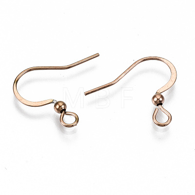 304 Stainless Steel French Earring Hooks STAS-S111-004RG-NR-1