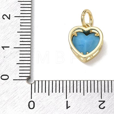 Brass Pave Cubic Zirconia Charms KK-CBA56EF-31G-05-1