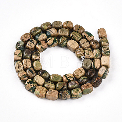 Natural Verdite Stone Beads Strands G-N346-04A-06-1