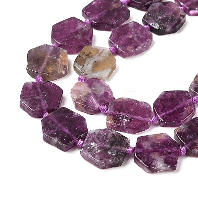 Natural Lepidolite Beads Strands G-L095-A01-01A-1