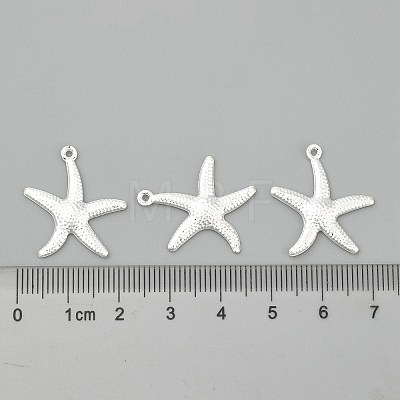 Starfish Brass Pendants X-KK-L134-11S-1
