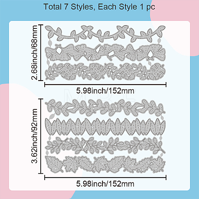 Carbon Steel Cutting Dies Stencils DIY-WH0309-1681-1