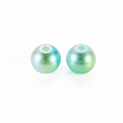 ABS Plastic Imitation Pearl Beads OACR-T003-46-1