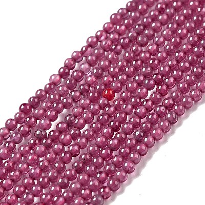 Lab Grown Red Corundum Beads Strands G-D470-05-1-1