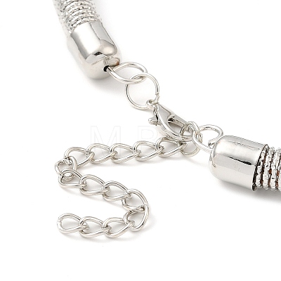 Iron Round Snake Chains Choker Necklaces NJEW-P289-04P-1