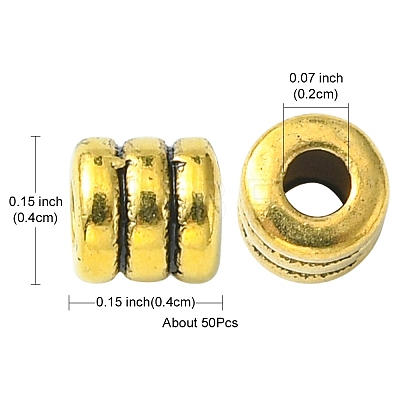 Tibetan Style Alloy Bead Spacers PALLOY-YW0001-75-1