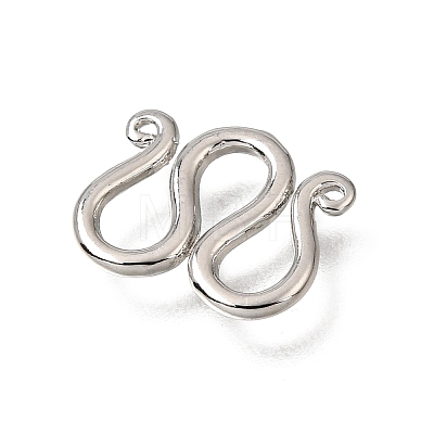 Brass M-Hook Clasps KK-CBA0DF0-14B-P-1