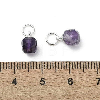 Natural Amethyst Pendants PALLOY-JF05300-01-1