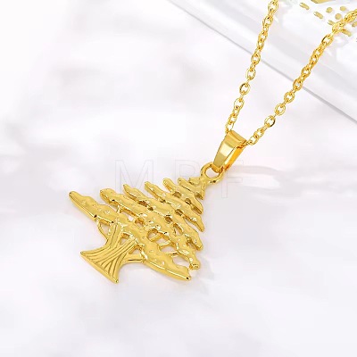 304 Stainless Steel Pendant Necklaces for Women WGAB0B0-01-1