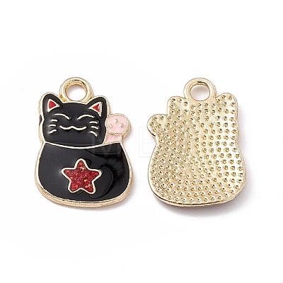 Alloy Enamel Pendants ENAM-H039-02G-F-1