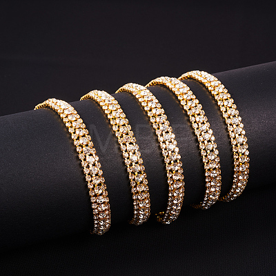 Brass Rhinestone Strass Chains CHC-BC0001-06-1