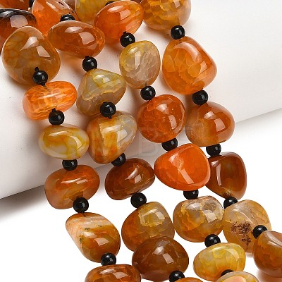 Natural Dragon Veins Agate Beads Strands GG-L001-I01-01-1