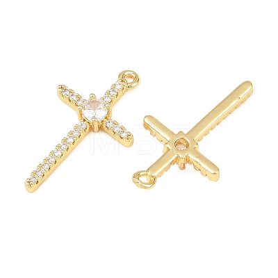 Brass Micro Pave Cubic Zirconia Pendants KK-C162-102A-G-1
