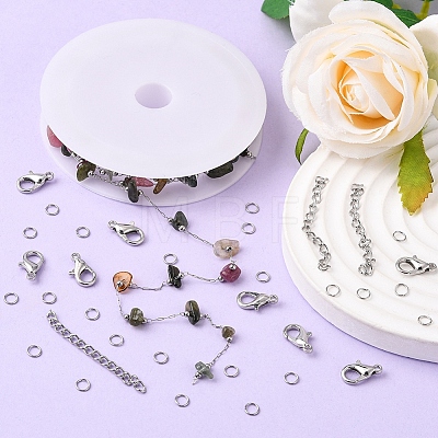 DIY Chain Necklace Bracelet Making Set DIY-YW0005-95-1