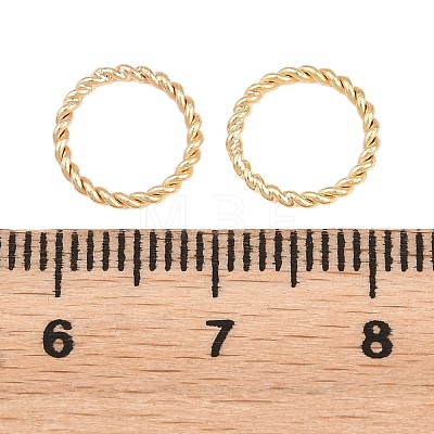 Brass Soldered Closed Jump Rings KK-K253-15D-03G-1
