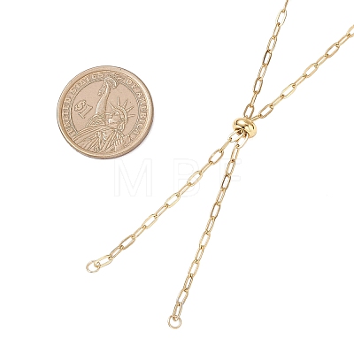 2.5MM 304 Stainless Steel Paperclip Chain Slider Necklace Making AJEW-JB01409-1
