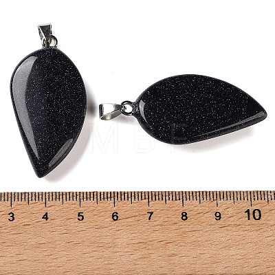 Synthetic Blue Goldstone Pendants GG-CBACB71-05P-11-1