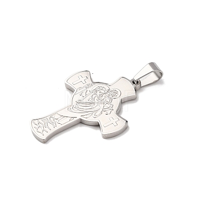 304 Stainless Steel Charms STAS-P421-05P-1