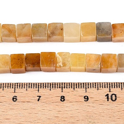 Natural Topaz Jade Beads Strands G-T139-6x6-30B-1