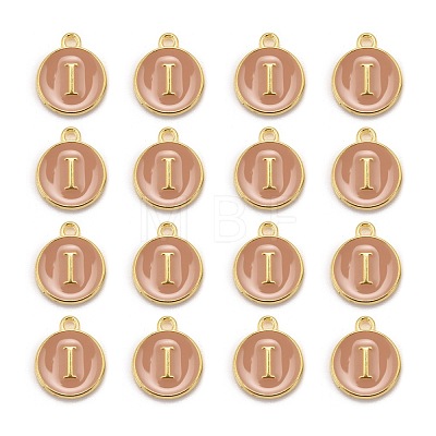 Golden Plated Alloy Enamel Charms ENAM-S118-06I-1