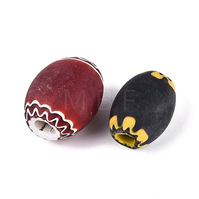 Handmade Millefiori Glass Barrel Beads LA-N002-33-1