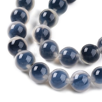 Dyed Natural Agate Beads Strands G-T141-14A-1