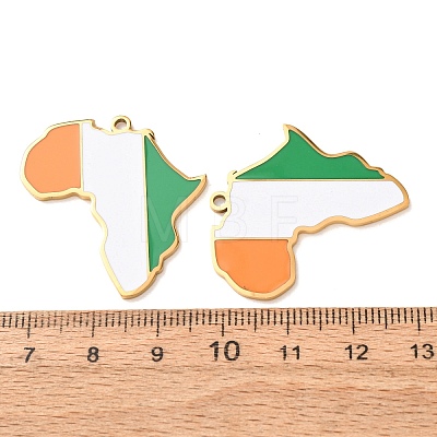 304 Stainless Steel & Enamel Pendants SA-CBA6ECE-01G-G03-1