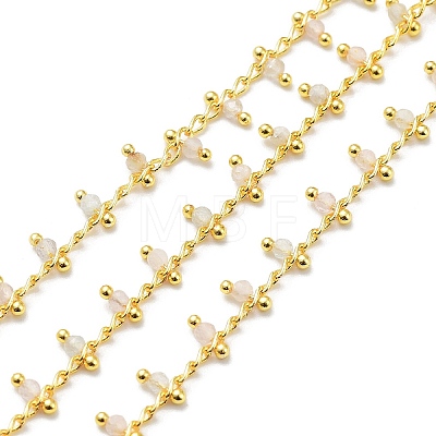 Natural Morganite Handmade Beaded Chains CHC-P003-11S-1