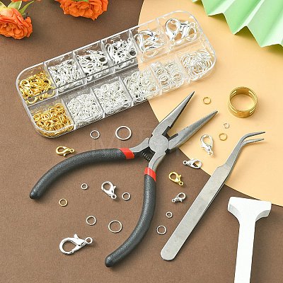 70Pcs 6 Style Zinc Alloy Lobster Claw Clasps DIY-YW0006-92-1