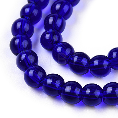 Transparent Glass Beads Strands GLAA-T032-T4mm-15-1