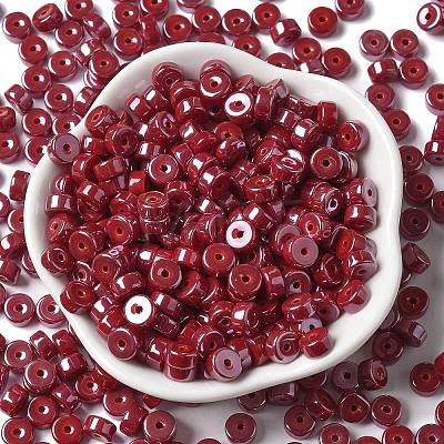 Opaque Colours Luster Glass Seed Beads SEED-E001-P3x6mm-A12-1