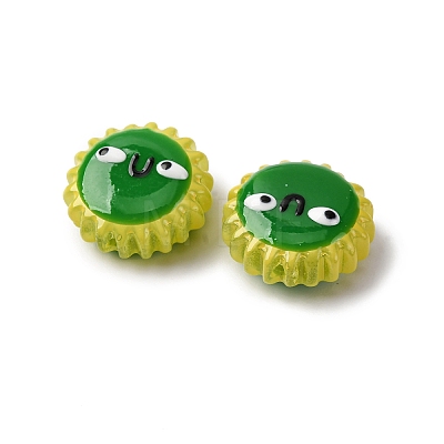Fuuny Baking Paint Glass Enamel Beads LAMP-Q045-01J-1