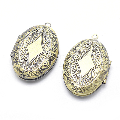 Brass Locket Pendants LS-KK-F717-08AB-NR-1