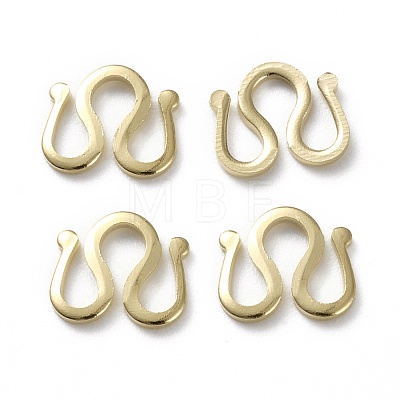 Brass S Hook Clasps KK-L205-06-1